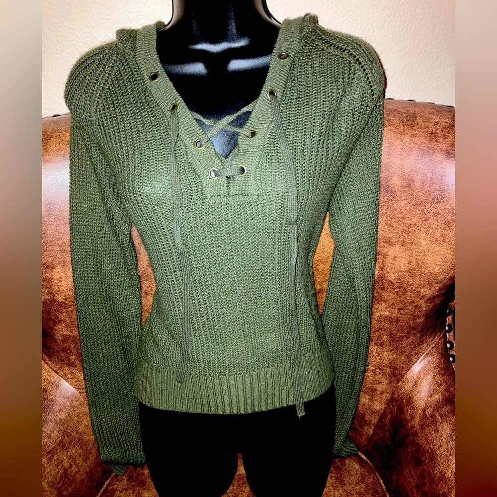 Forest green Drawstring Hoodie